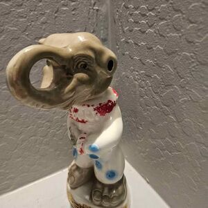 Vintage Jim Beam Collector's Bottle 1068 Republican Elephant 12"